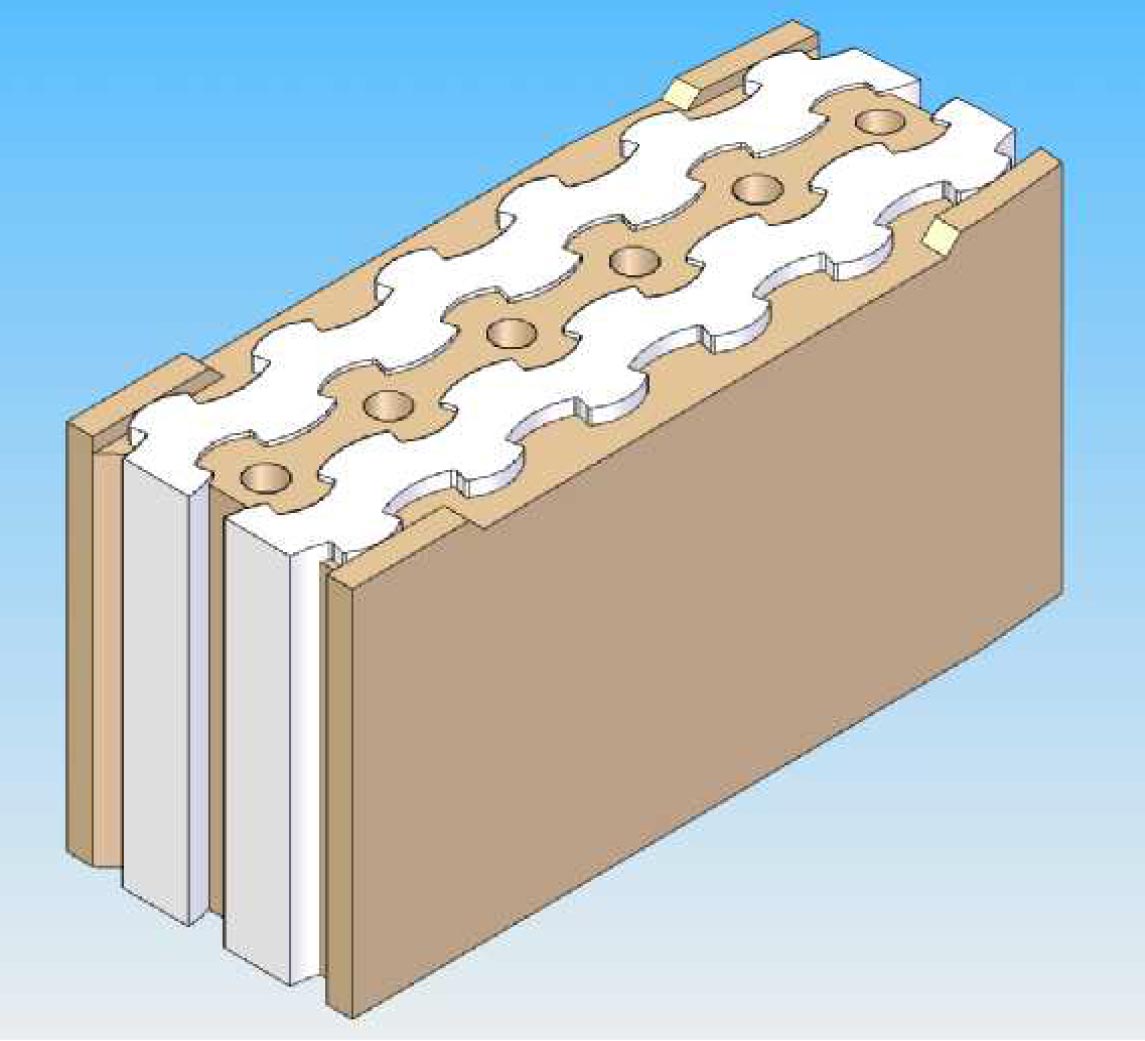  EXAMPLES OF THERMO-ACOUSTIC PARTITION THERMOBLOCKS - Thick 195 mm 