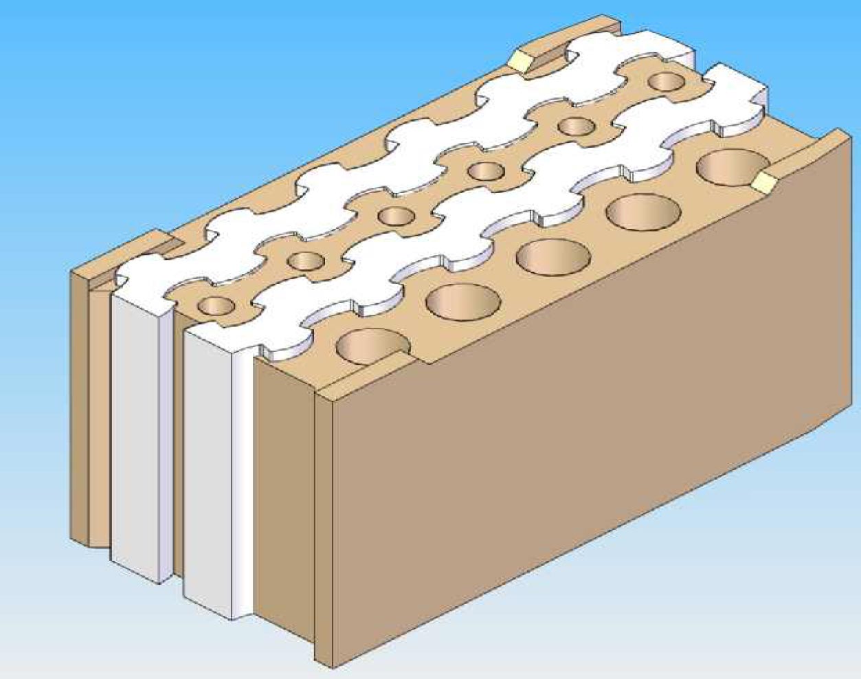  EXAMPLES OF THERMO-ACOUSTIC PARTITION THERMOBLOCKS - Thick 245 mm 