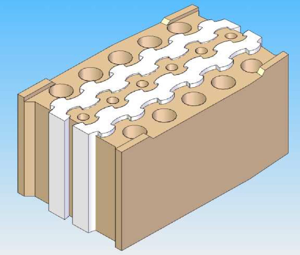  EXAMPLES OF THERMO-ACOUSTIC PARTITION THERMOBLOCKS - Thick 295 mm 