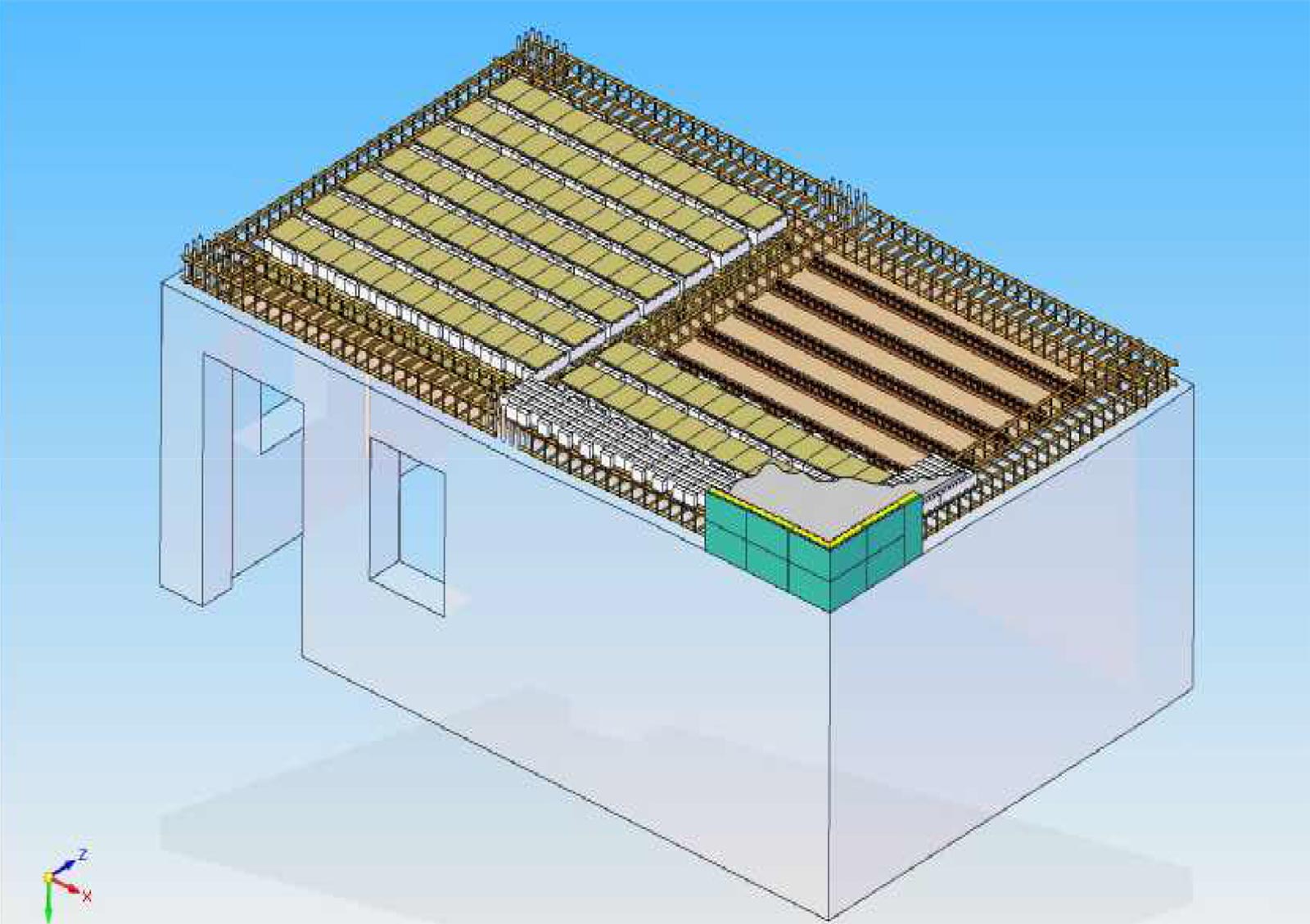 Example: LAYING OF THERMO-ACOUSTIC HOURDIES WITH  INSULATION ON “FLOOR” SIDE  